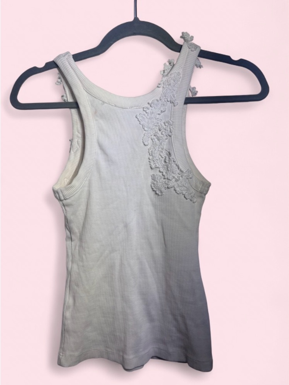 The Pippah Lace Appliqué Tank by Anthropologie White XXS - Picture 2 of 7